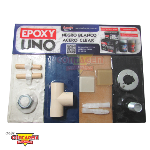 Imagem de COLA PLASTICO MARIINE KIT 100G
