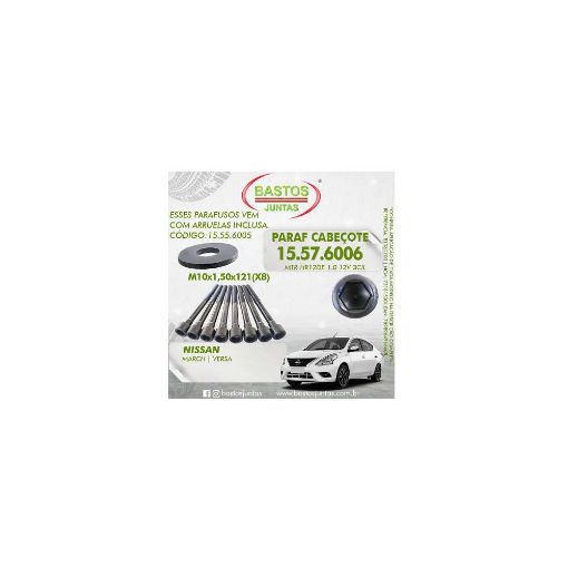 Imagem de PARAFUSO CABECOTE NISSAN MARCH 1.0 12V 3CIL