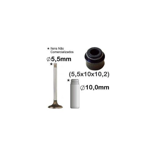 Imagem de RETENTOR VALVULA TOYOTA COROLLA 1.6 1.8 2.0 16V