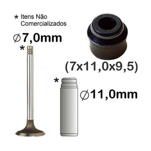 Imagem de RETENTOR VALVULA GM MONZA 2.0 - 7MM