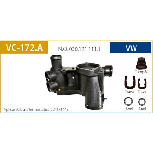 Imagem de CARCACA VALVULA TERMOSTATICA VW GOL 1.0 8/16V MI AT 02/05