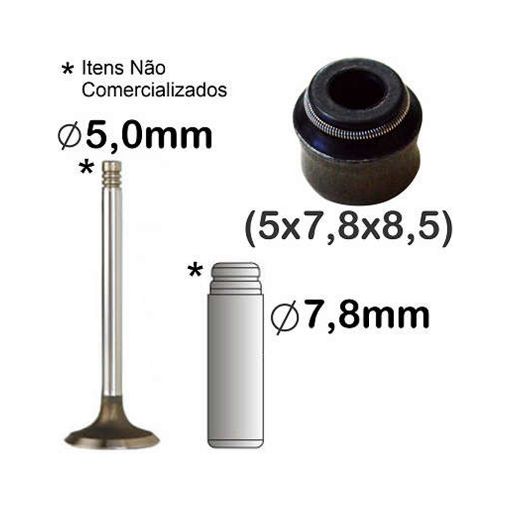 Imagem de RETENTOR VALVULA FIAT FIRE 1.4 VW UP 1.0 12V - 5MM