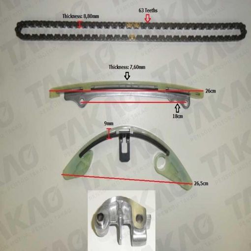 Imagem de KIT CORRENTE HONDA FIT 1.4 16V FLEX 09/... - L13Z3 / CITY