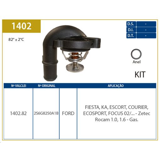 Imagem de CARCACA VALVULA TERMOSTATICA FORD ZETEC 1.0/ 1.6 8V