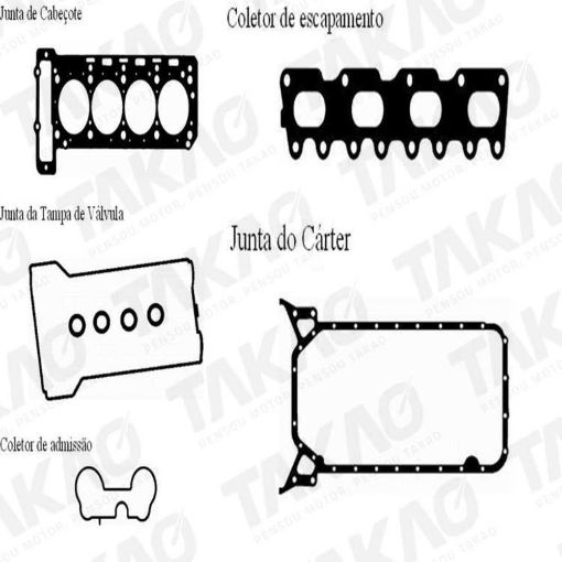 Imagem de JUNTA MOTOR MERCEDES BENZ 2.0L 16V DOHC M111.951 E 952 00/
