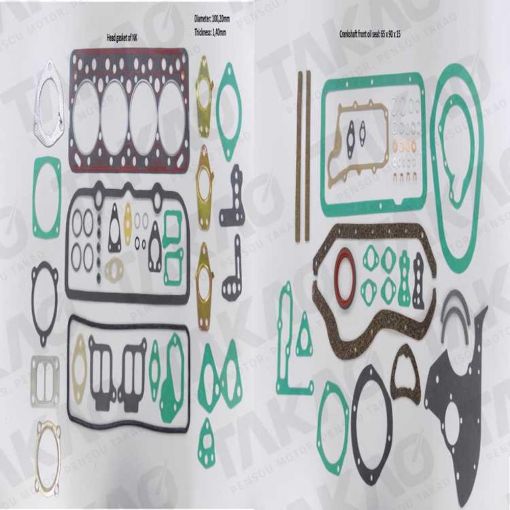 Imagem de JUNTA MOTOR MERCEDES OM 364 709 COM RETENTORES