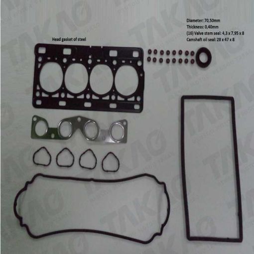Imagem de JUNTA RETIFICACAO PEUGEOT 1.0L 16V SOHC 7LZ. PLZ GAS 01/ 2