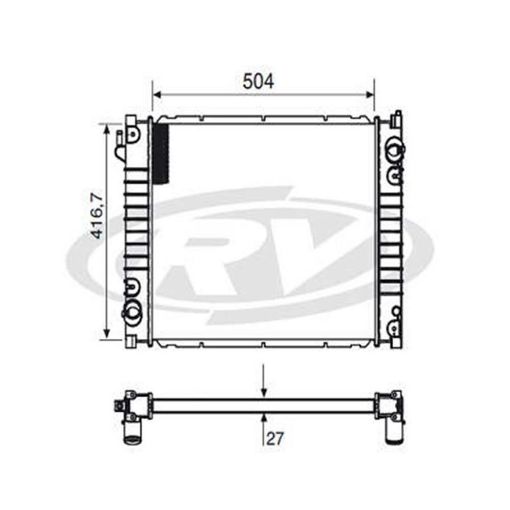 Imagem de RADIADOR AGUA FORD RANGER 2.5/2.8 DIESEL 98/06