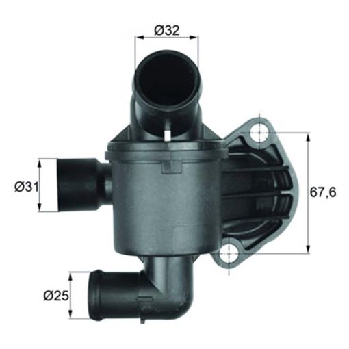Imagem de VALVULA TERMOSTATICA VW AMAROK 2.0 16V 4CIL 10/21